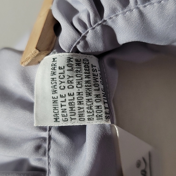 VICTORIAN ROMANTIC VINTAGE FEMININE COTTAGECORE BUTTON DOWN LAVENDER BLOUSE TOP - Picture 14 of 16